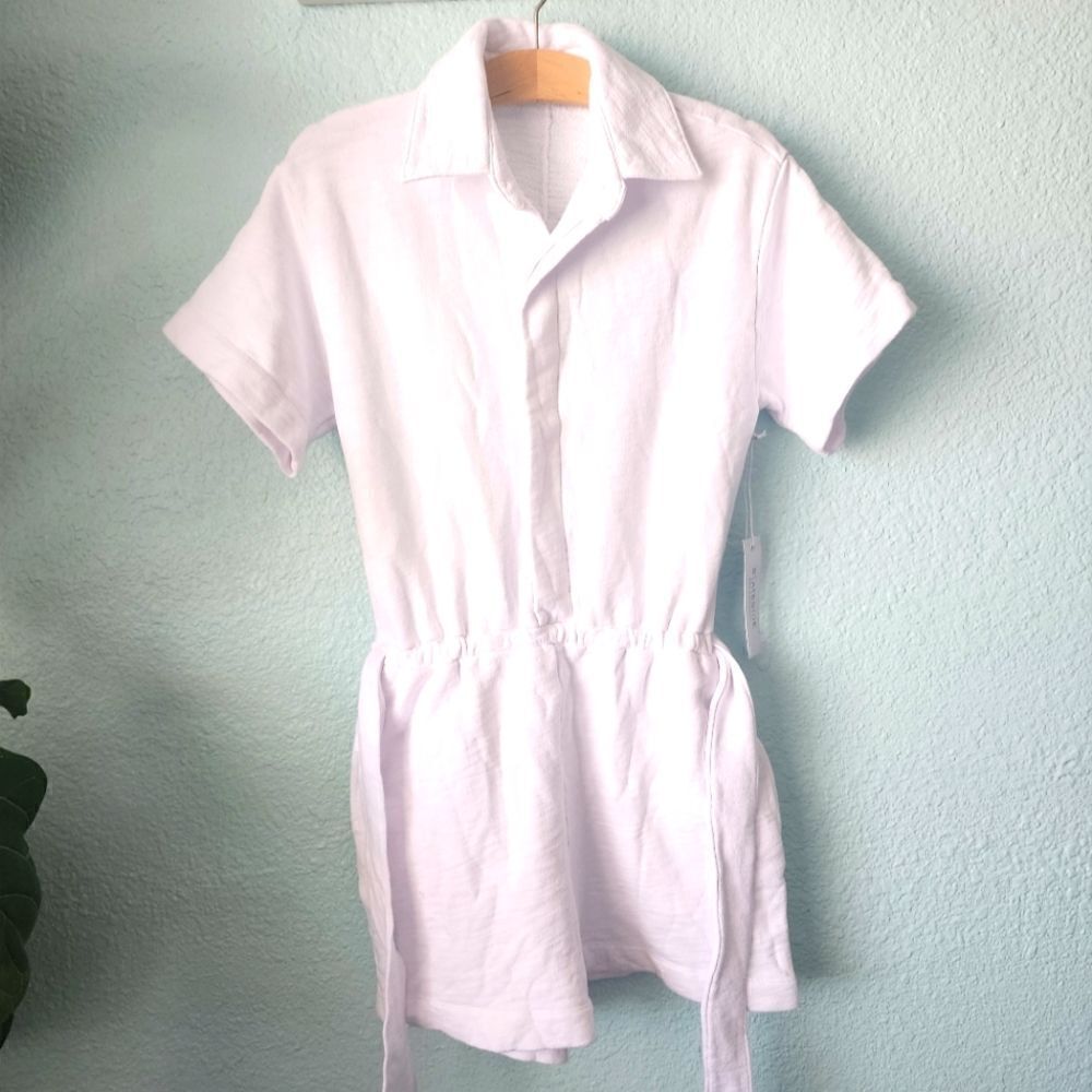 STATESIDE French Terry Loop slub short cover up beach Romper
